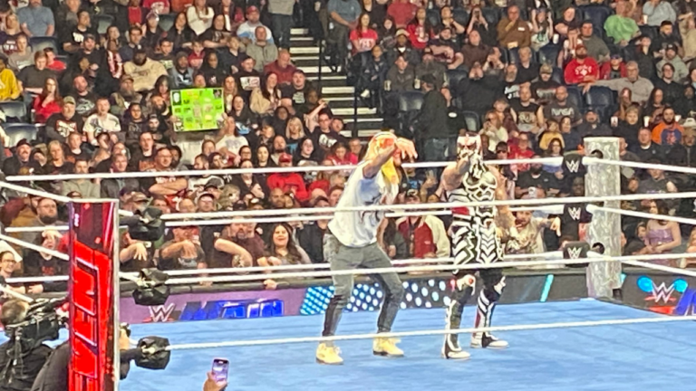 NFL Star George Kittle Appears In The Ring With Penta Before WWE Raw