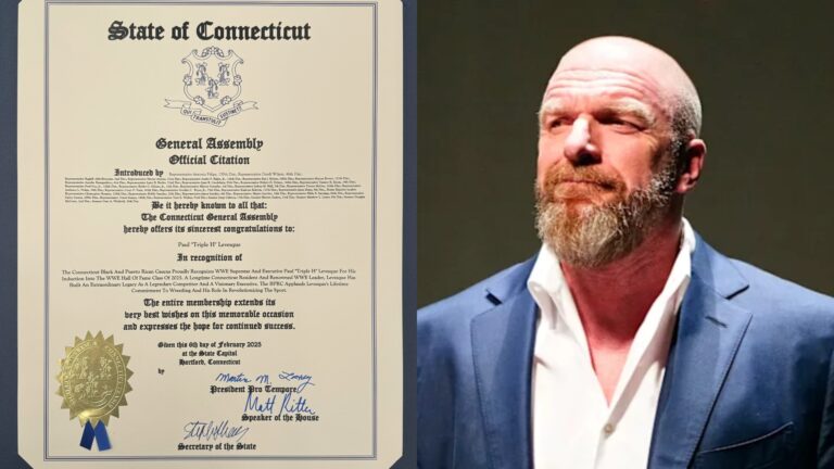 WWE Exec Triple H Honored by Connecticut General Assembly