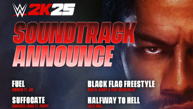Complete Soundtrack for WWE 2K25 Features Eminem, Jelly Roll and More