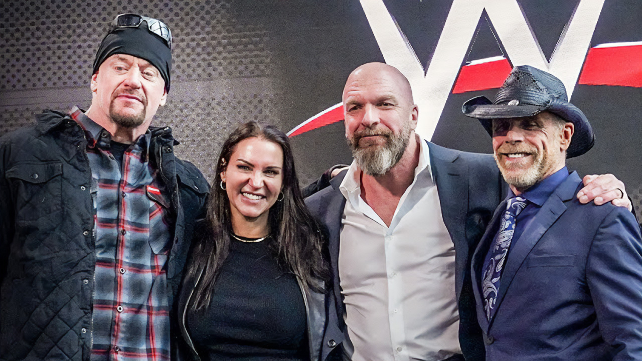 The Undertaker Triple H Stehpanie McMahon and Shawn Michaels