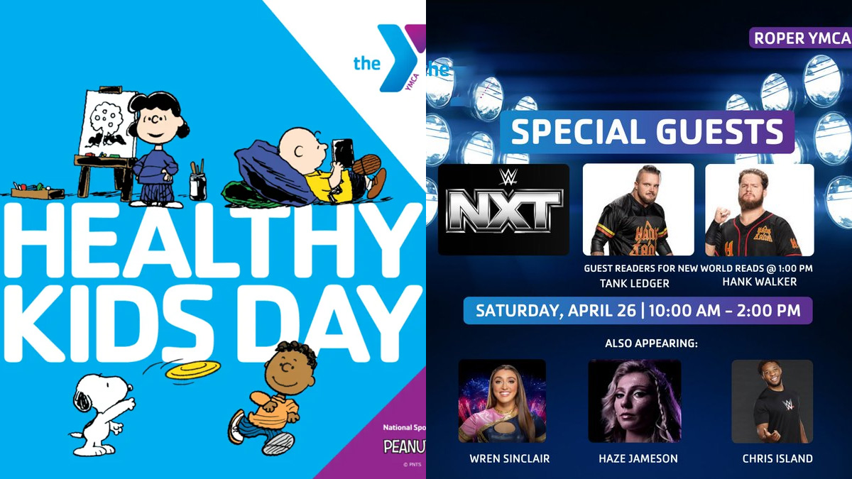 WWE Stars Join Healthy Kids Day 2025 Event at Roper YMCA in Central ...