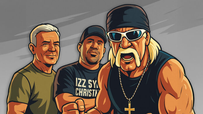 Hulk Hogan Eric Bischoff and Izzy Martinez