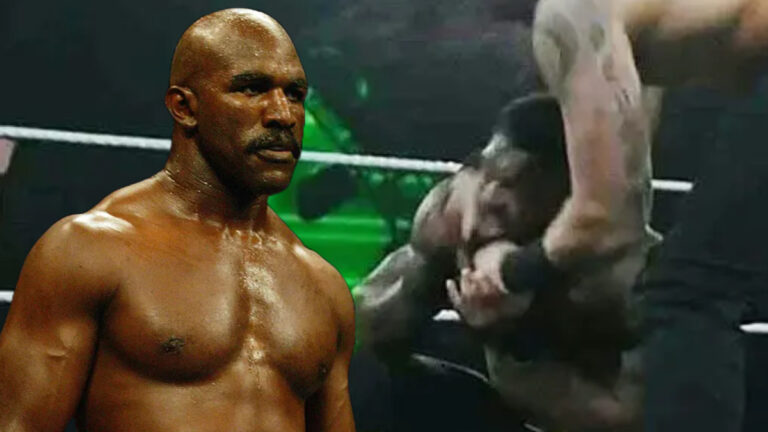 Evander Holyfield’s Son Gets Ear Bitten During WWE LFG