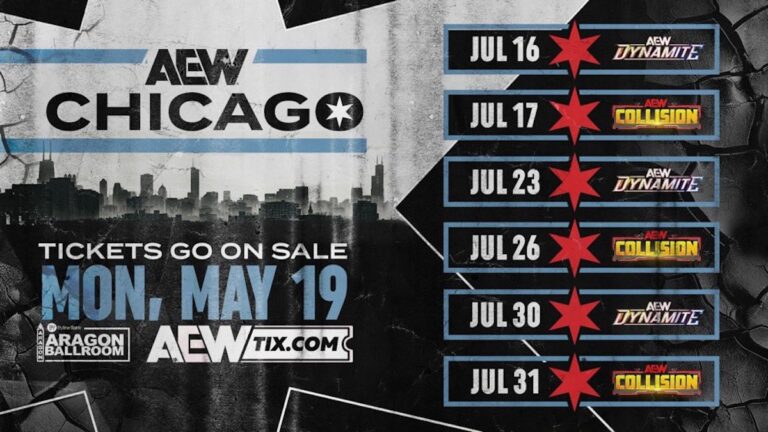 AEW Announces July Residency at Chicago’s Aragon Ballroom