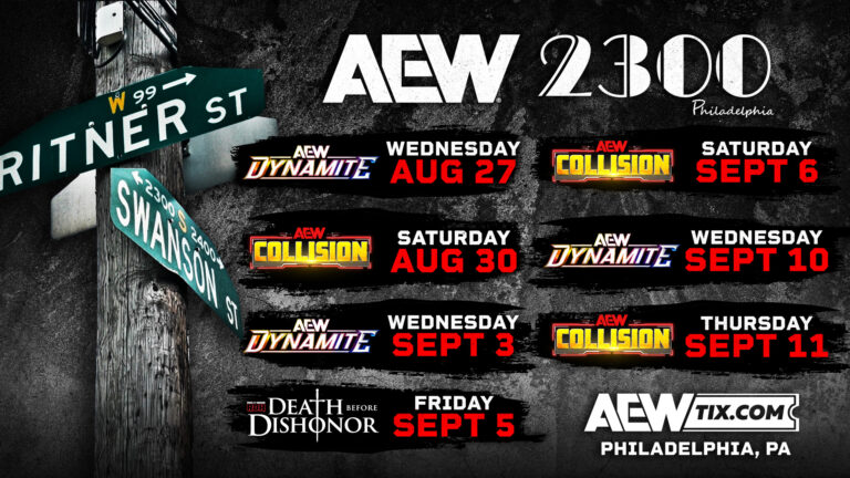 AEW Announces Extended Philadelphia Residency at Historic 2300 Arena