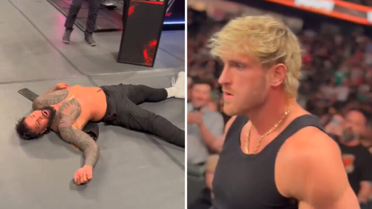 Watch Logan Paul Attack Jey Uso After WWE Raw