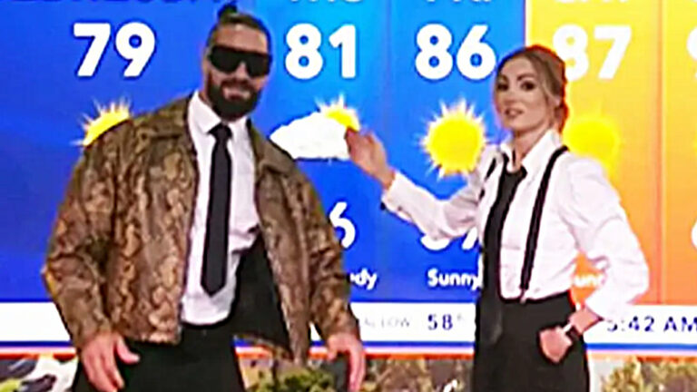 Becky Lynch & Seth Rollins Host LA Weather Ahead of Money in the Bank