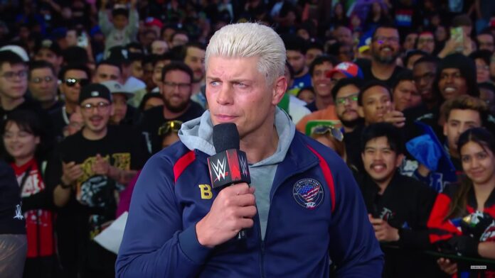 Cody Rhodes at MITB post show. Photo: WWE