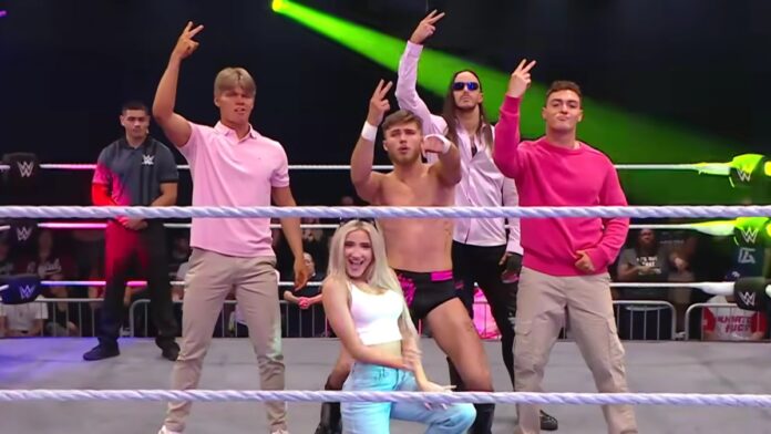 Jackson Drake w/ The Vanity Project. Photo: WWE YouTube