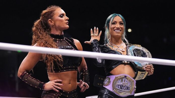 Kamille with Mercedes Mone. Photo: AEW