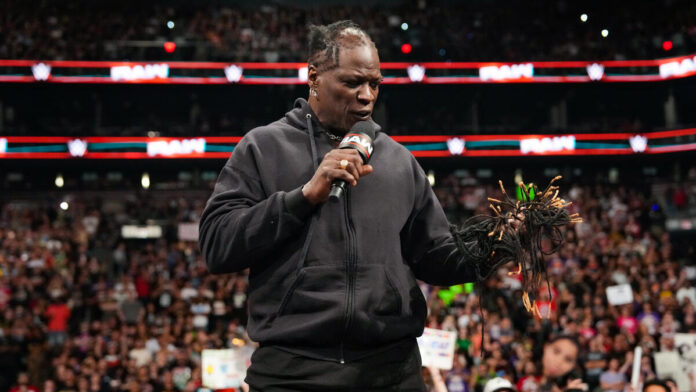 R Truth cut his hair on Raw. Photo: WWE.com