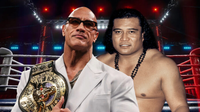 The Rock and High Chief Peter Maivia. Photo: WWE.com