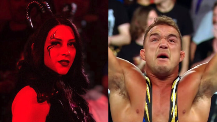 Stephanie Vaquer and Chad Gable