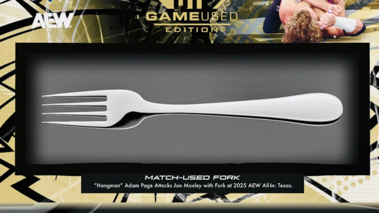 Upper Deck to Immortalize Adam Page’s Fork Attack in Wrestling Trading Card