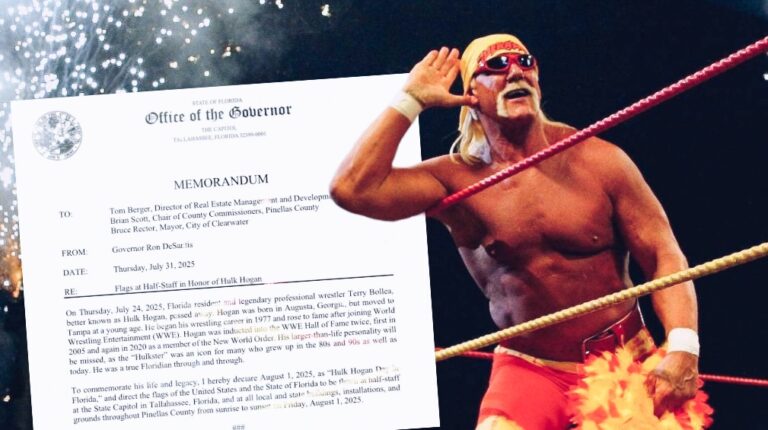 Florida Governor Orders Flags at Half-Staff for Hulk Hogan, Declares ‘Hulk Hogan Day’