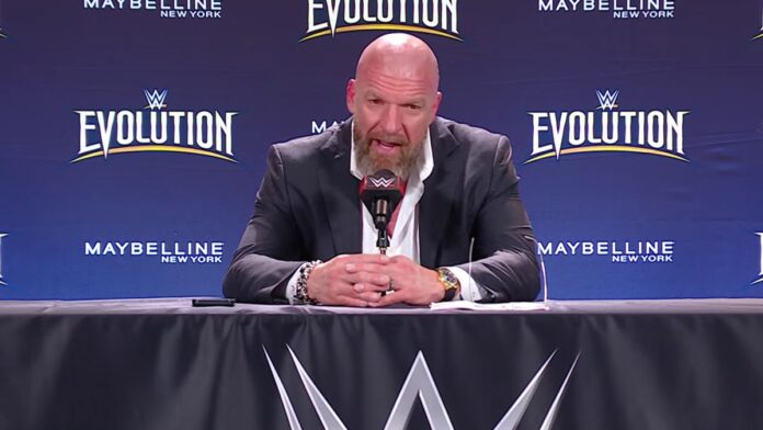 Triple H at Evolution 2. Photo: WWE