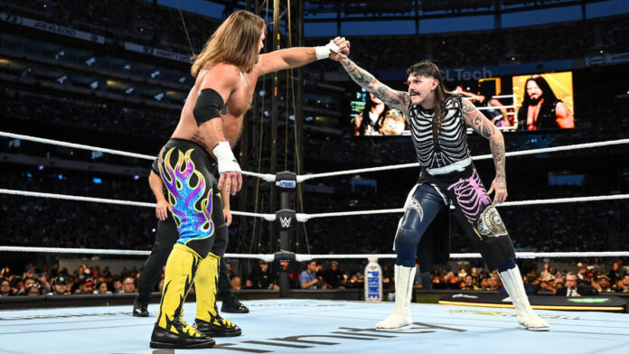 Dominik Mysterio and AJ Styles paid tribute to the SummerSlam 2005 match. Photo: WWE.com