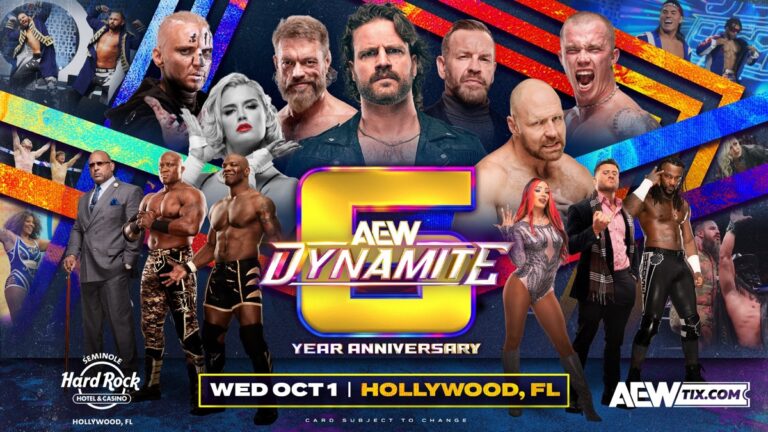 AEW Dynamite Celebrates 6 Years: Oct. 1 from Hollywood, FL