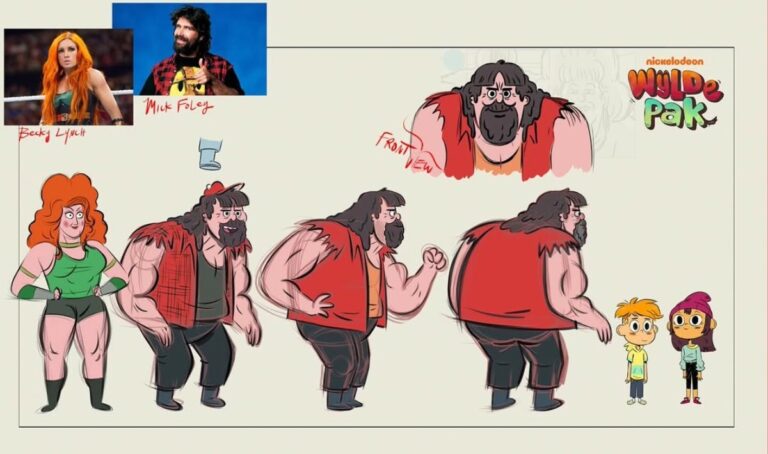 Becky Lynch and Mick Foley Voicing Characters on ‘Wylde Pak’