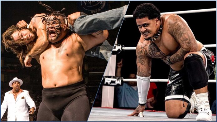 Umaga (Photo: WWE) and Zilla Fatu (Photo: Reality of Wrestling)