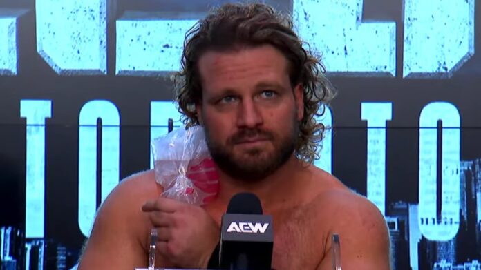 Hangman Adam Page at All Out post show. Photo: AEW