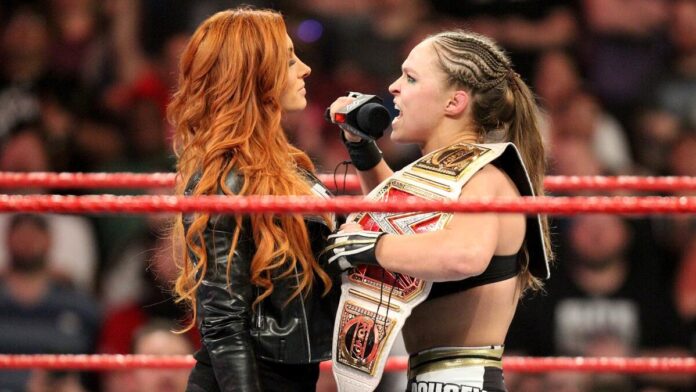 Becky Lynch and Ronda Rousey. Photo: WWE.com