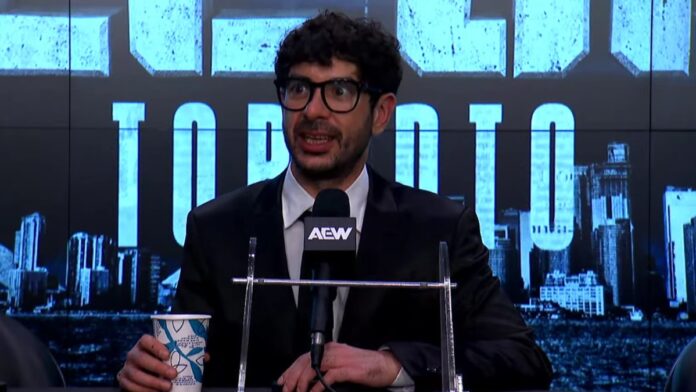 Tony Khan at All Out post show. Photo: AEW