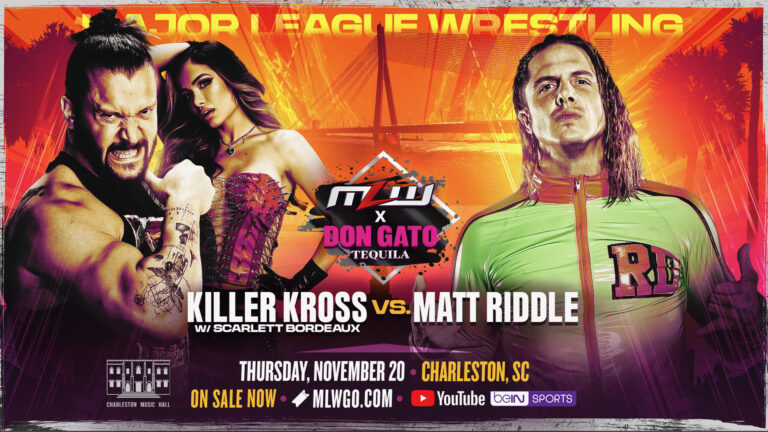 Killer Kross vs. Matt Riddle Set for MLW’s November 20 Charleston Event
