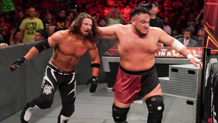 AJ Styles and Samoa Joe. Photo: WWE.com