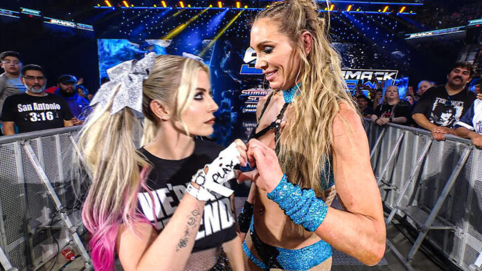Alexa Bliss and Charlotte Flair. Photo: WWE.com