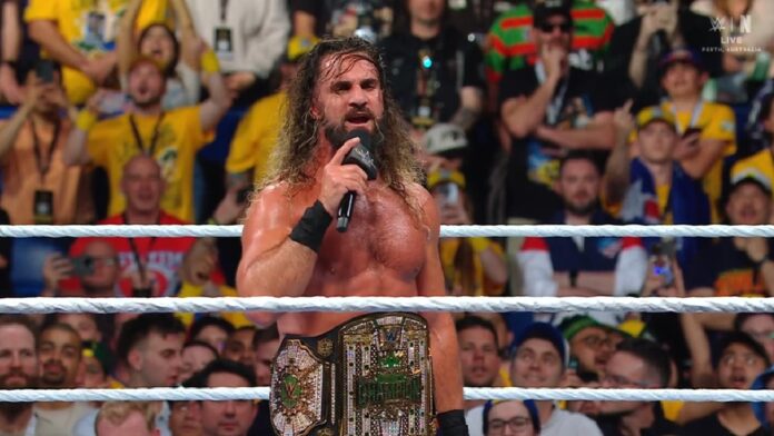 Seth Rollins won at Crown Jewel Perth. Photo: WWE/Netflix