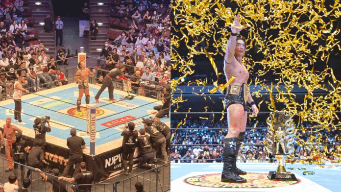 Takeshita Wins IWGP Title