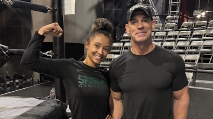 Kelani Jordan with John Cena