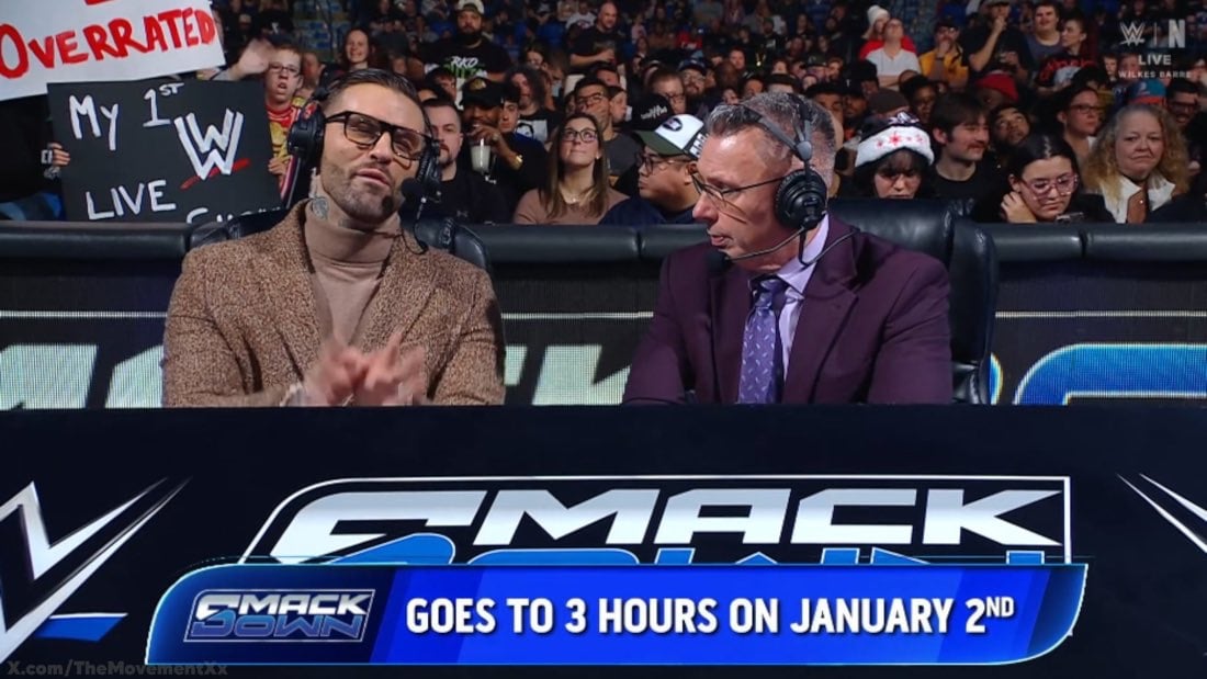 WWE SmackDown Returning to 3-Hour Format Starting January 3