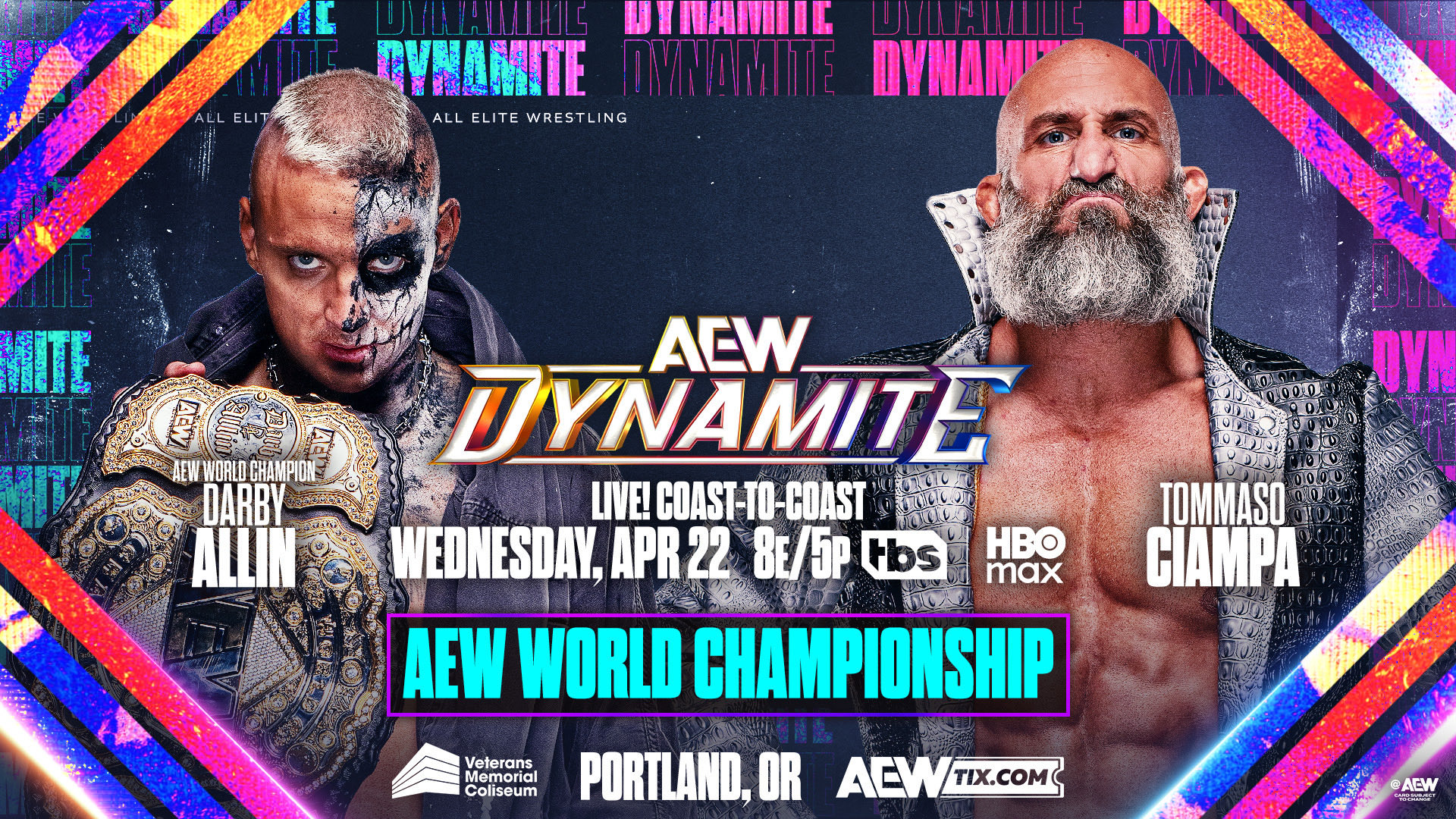AEW Dynamite Tonight (4/22/26): Start Time, Card & How to Watch