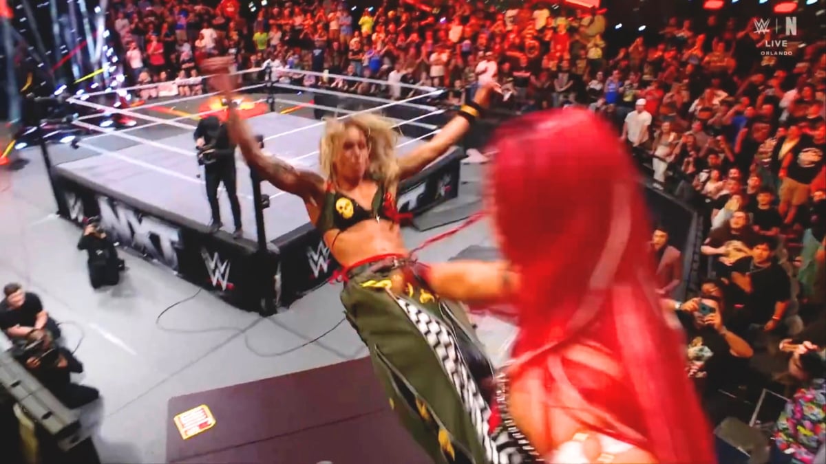 Backstage Reaction to Sol Ruca’s Crazy Table Bump on NXT