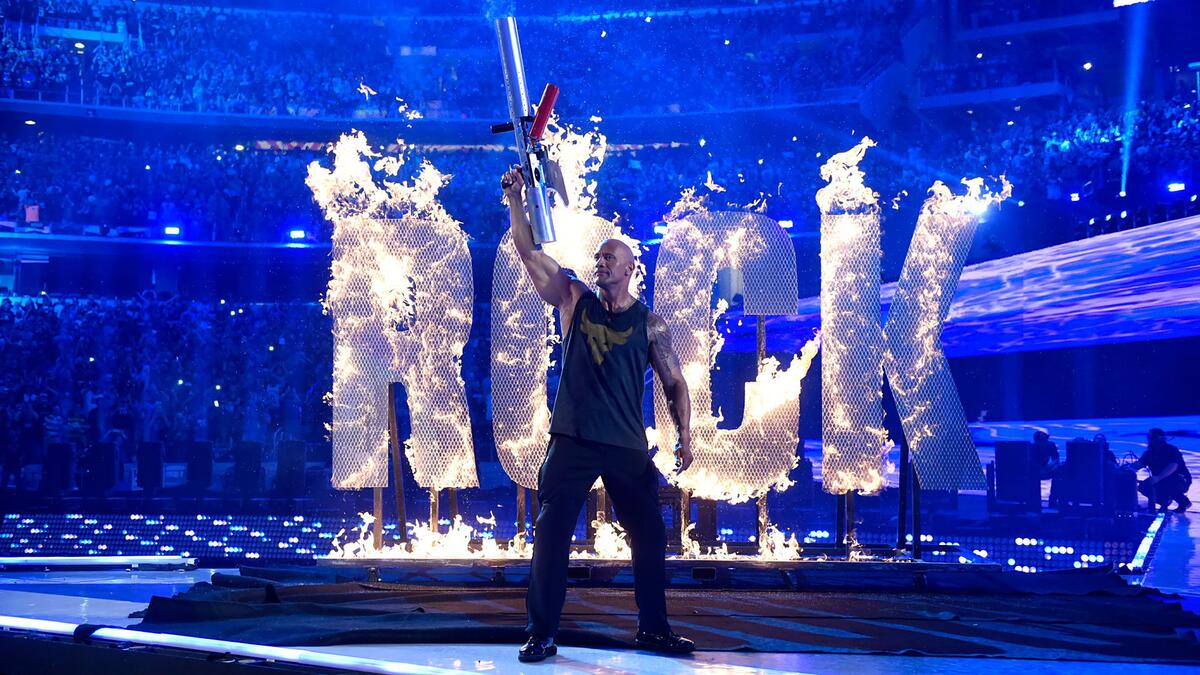 The Rock at WrestleMania 32