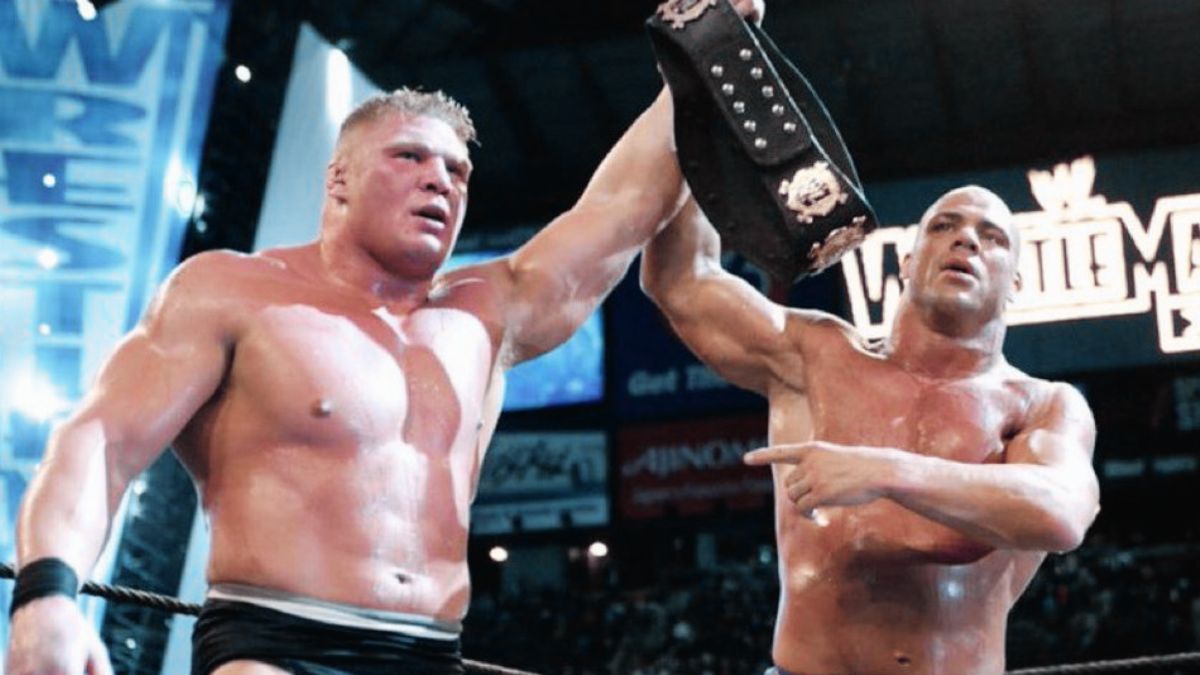 Kurt Angle Reacts to Brock Lesnar’s Apparent WWE Retirement at WrestleMania 42