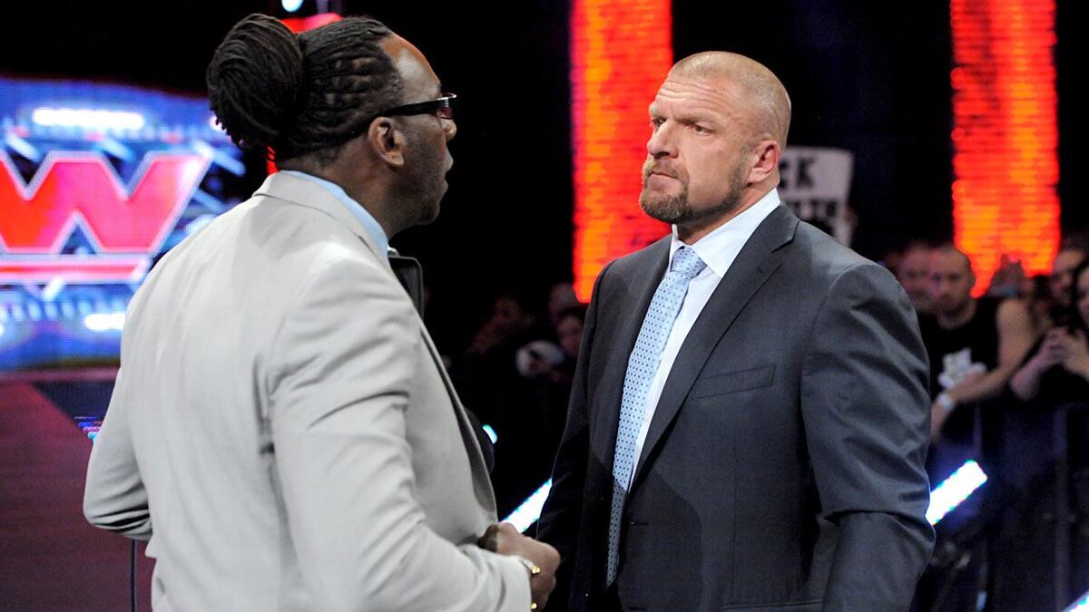 Booker T and Triple H. Photo: WWE.com
