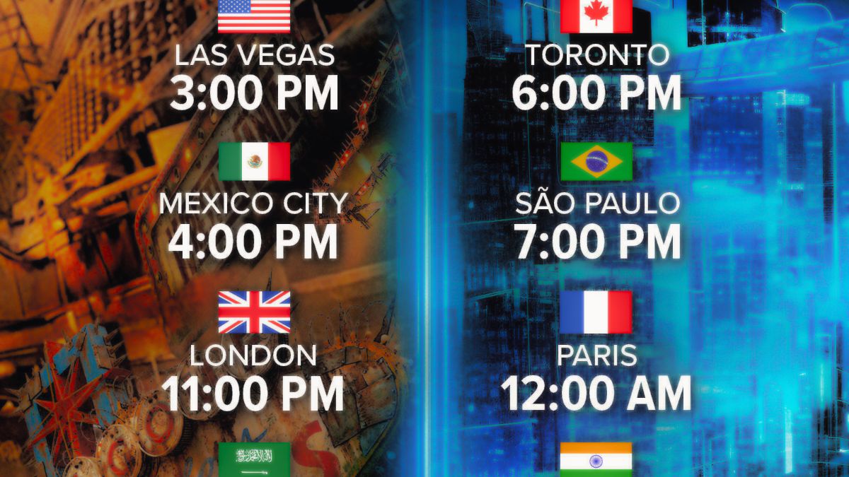 Wrestlemania start times