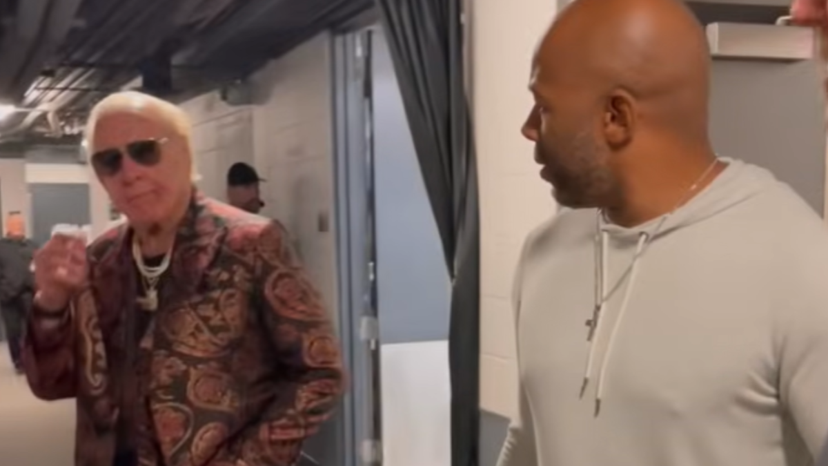 Ric Flair And Jay Lethal Reunite Backstage At AEW
