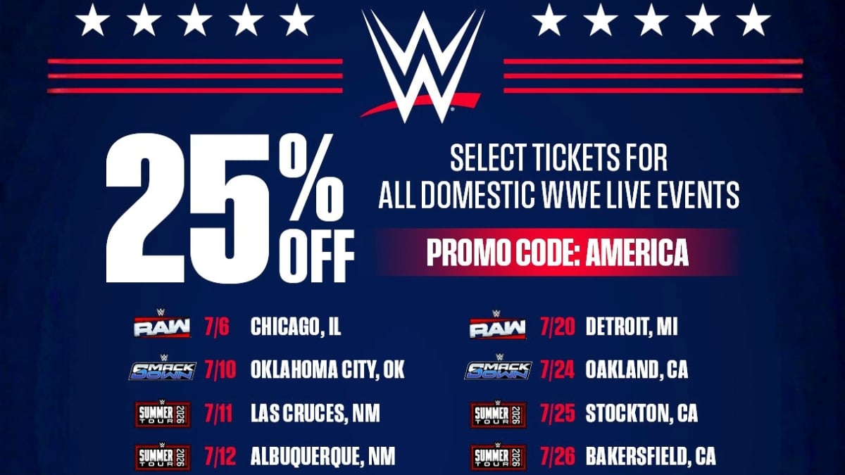 WWE Tickets Sale