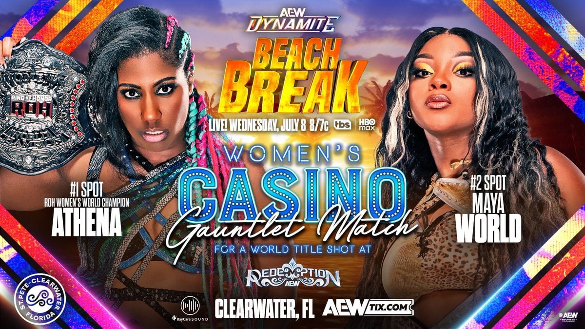 AEW Beach Break 2026 Women's Casino Gauntlet Match graphic