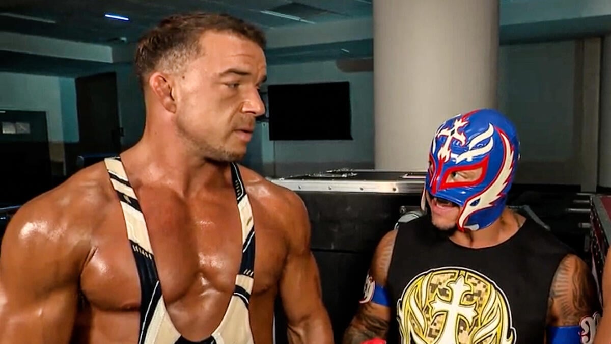 Chad Gable and Rey Mysterio. Photo: WWE.com