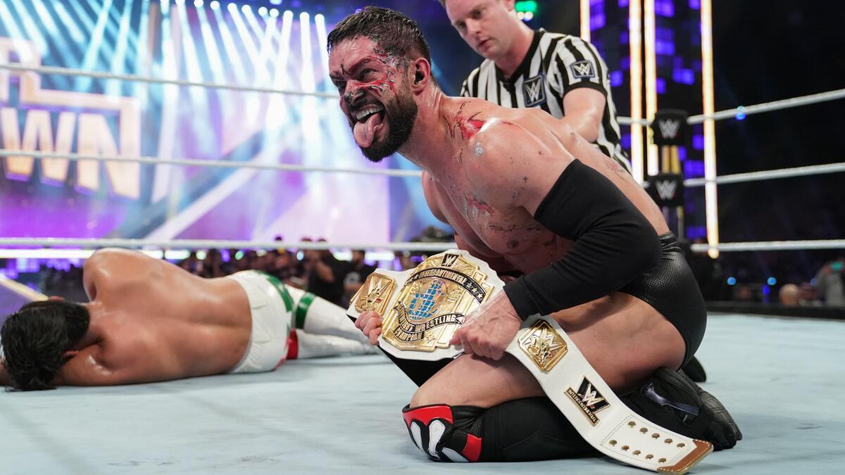 Finn Balor vs. Andrade in Saudi Arabia. Photo: WWE.com