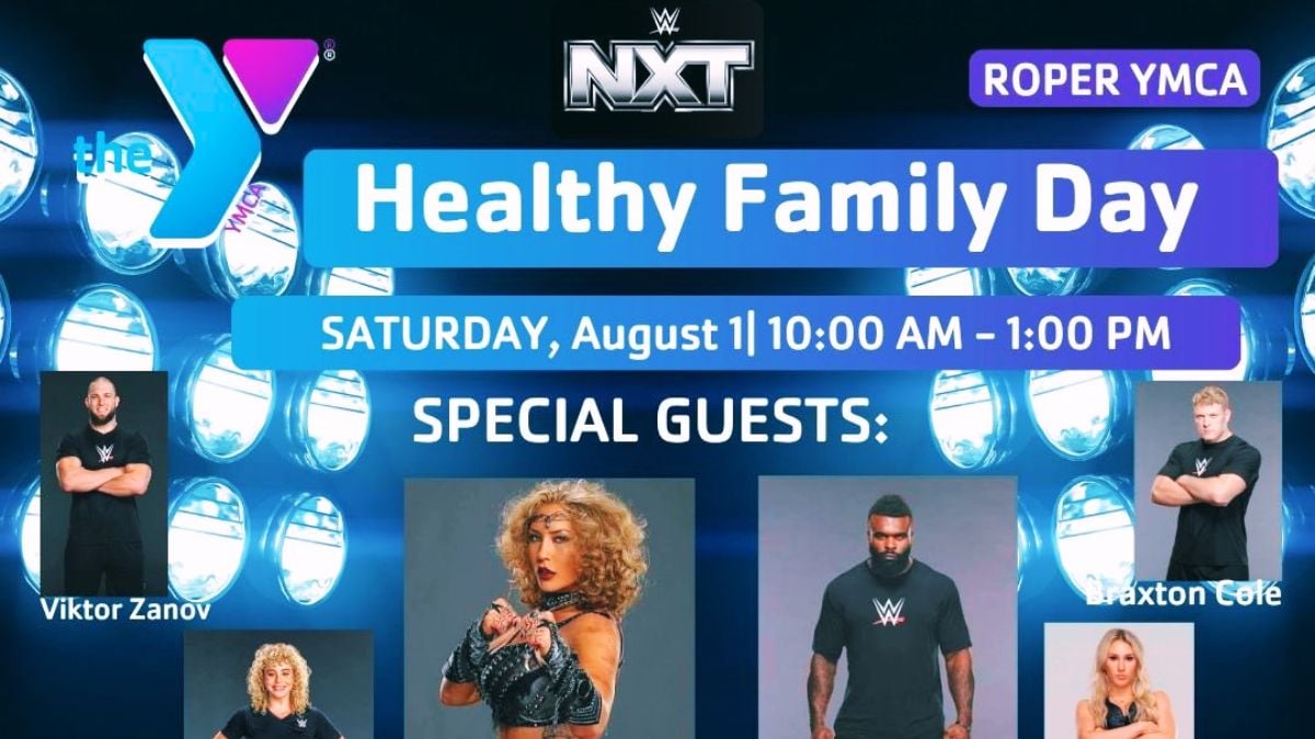 WWE NXT Talent Set For Roper YMCA Healthy Family Day