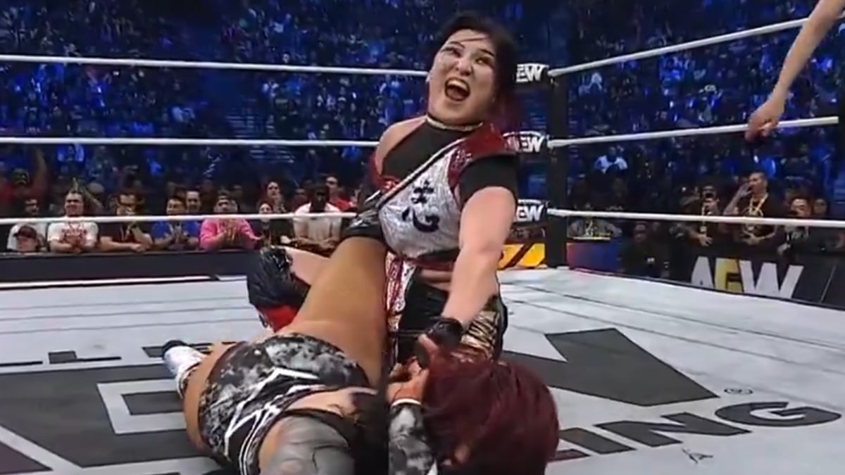 Hikaru Shida on Dynamite. Photo: AEW