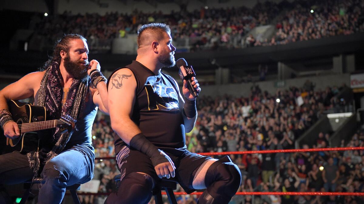 Elias and Kevin Owens. Photo: WWE.com