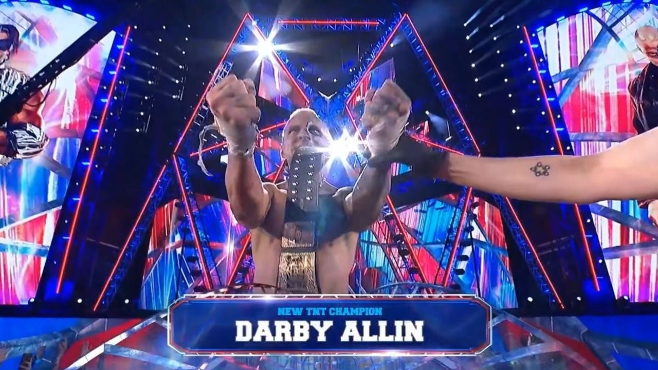 Darby Allin Wins TNT Title With Help From Sting At AEW All In