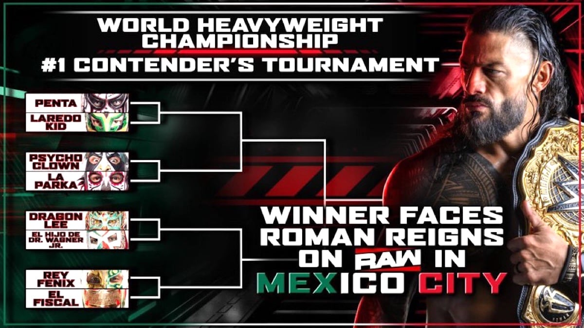 WWE Reveals Full Bracket For Roman Reigns Mexico City Title Match